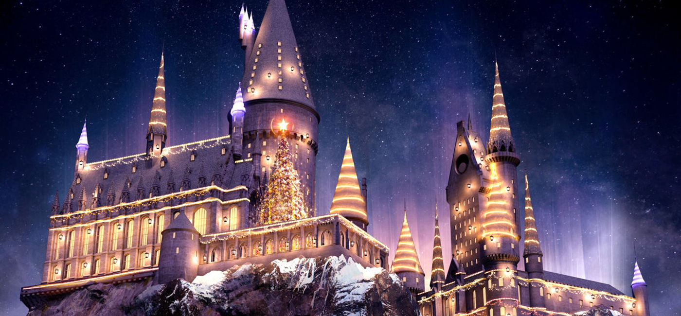Image: PHOTO: Christmas rendering of Hogwarts Castle at the Wizarding World of Harry Potter. (photo courtesy of Universal Orlando Resort)