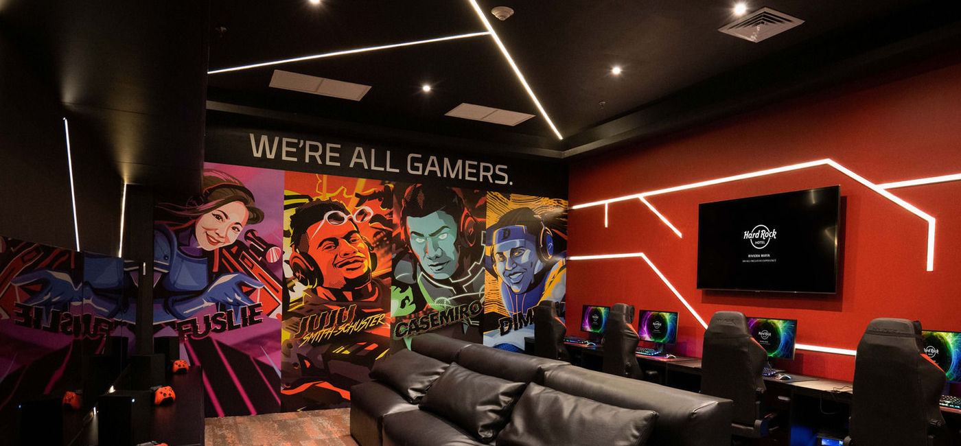 Image: The Hard Rock Hotel Riviera Maya's new HyperX Gaming Lounge Riviera Maya. (photo via AIC Hotel Group) ((photo via AIC Hotel Group))