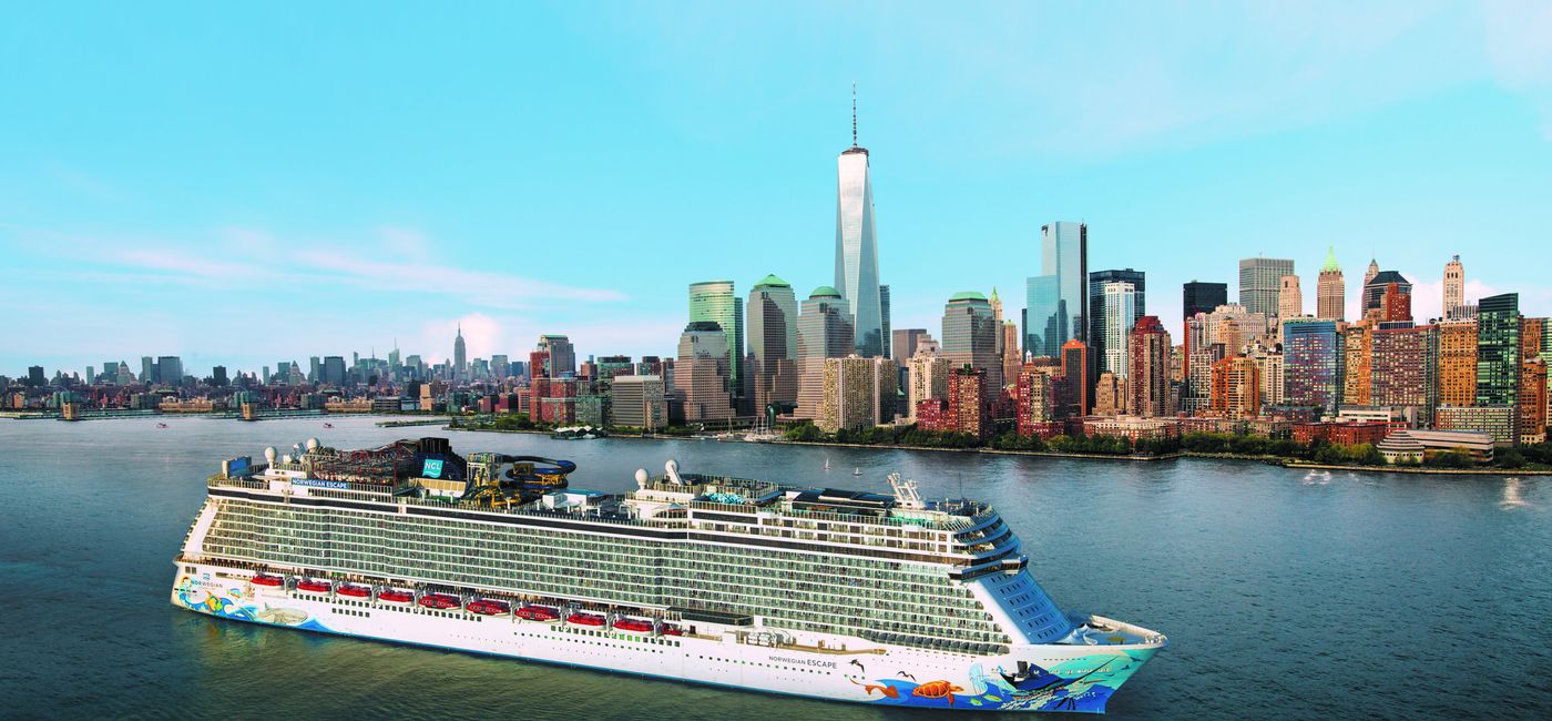 Image: Norwegian Escape in New York City. (photo via Norwegian Cruise Line)