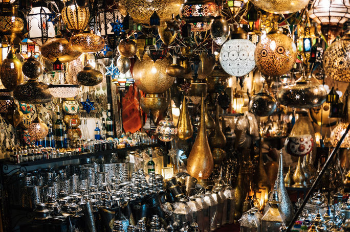 Inside a Souk in Marrakech’s Medina Inside a Souk in Marrakech’s Medina