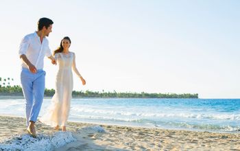 A couple on the beach