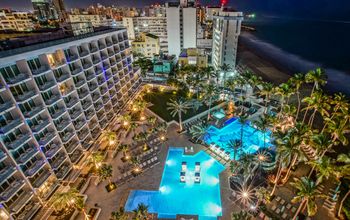 San Juan Marriott Resort & Stellaris Casino, night, puerto rico, hotel