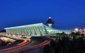 Main Terminal of Washington Dulles International Airport