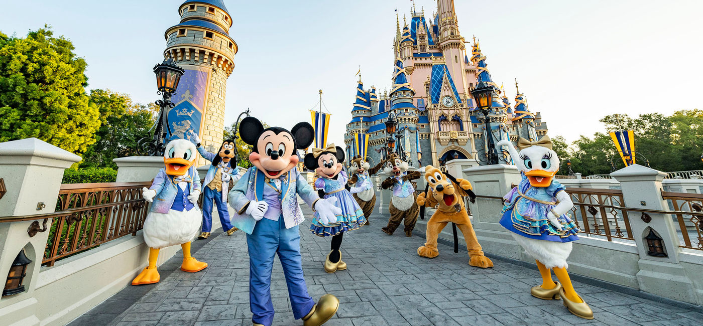 Image: Walt Disney World characters dressed up for The World's Most Magical Celebration. (photo courtesy of Disney)