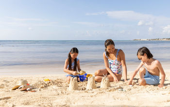 Hyatt Ziva Riviera Cancun, sandcastle, family