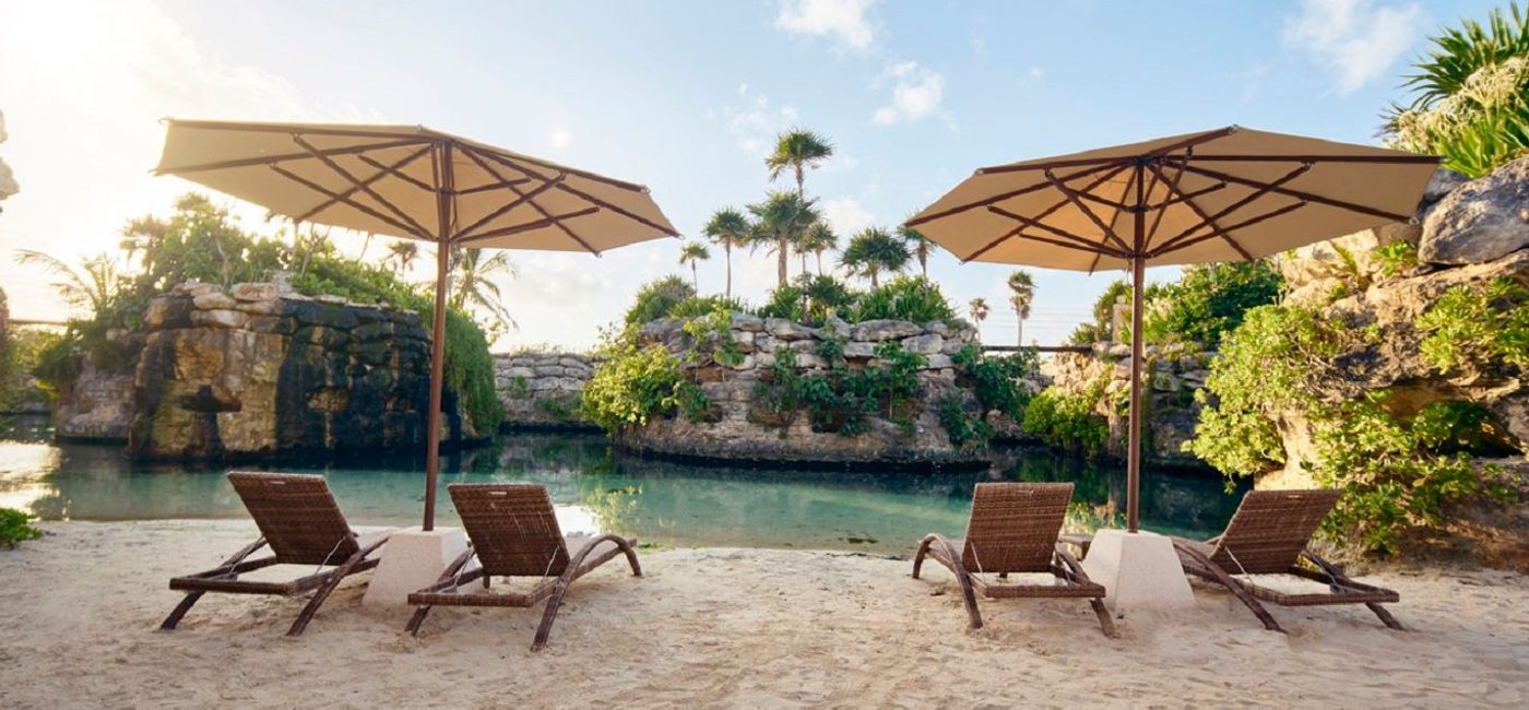 Image: PHTOO: Chairs by the water. (photo via Hotel Xcaret Mexico)
