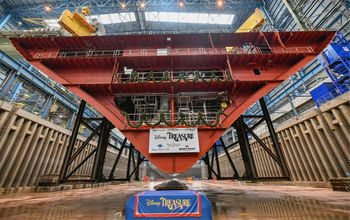 Disney Cruise Line, Disney Treasure, Disney Treasure keel laying ceremony