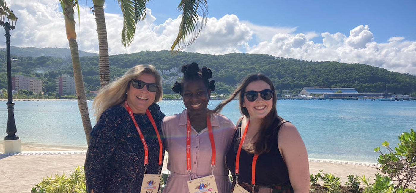 Image: Beverly, Consuela and Brittany, TTAND agents. (Photo: TravelPulse Canada)