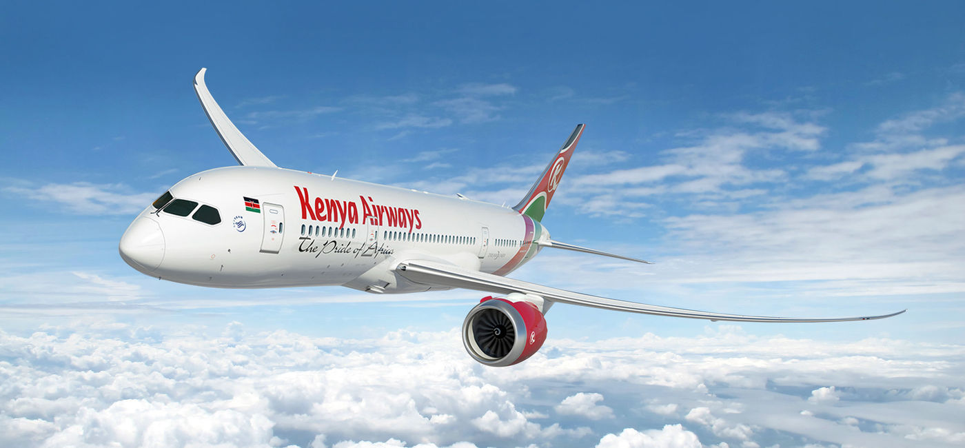 Image: Kenya Airways plane. (photo via Delta Air Lines Media)