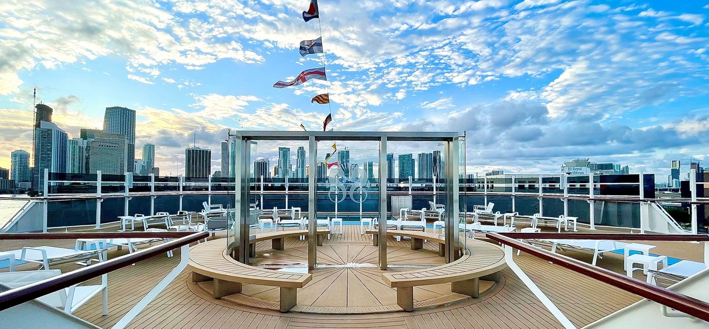 Image: A spacious outdoor area on Crystal Endeavor. (photo by Codie Liermann)
