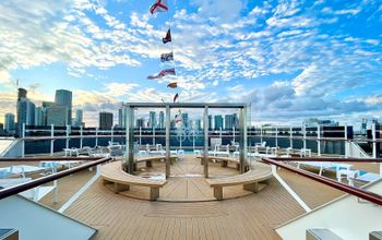 A spacious outdoor area on Crystal Endeavor