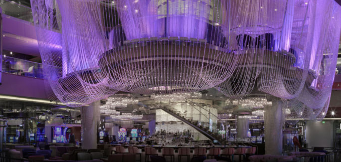 The Chandelier at the Cosmopolitan of Las Vegas