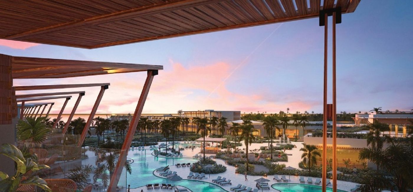 Image: PHOTO: A view from the lobby balcony at Dreams Macao Beach, reopened in February 2020. (Photo via AMResorts)