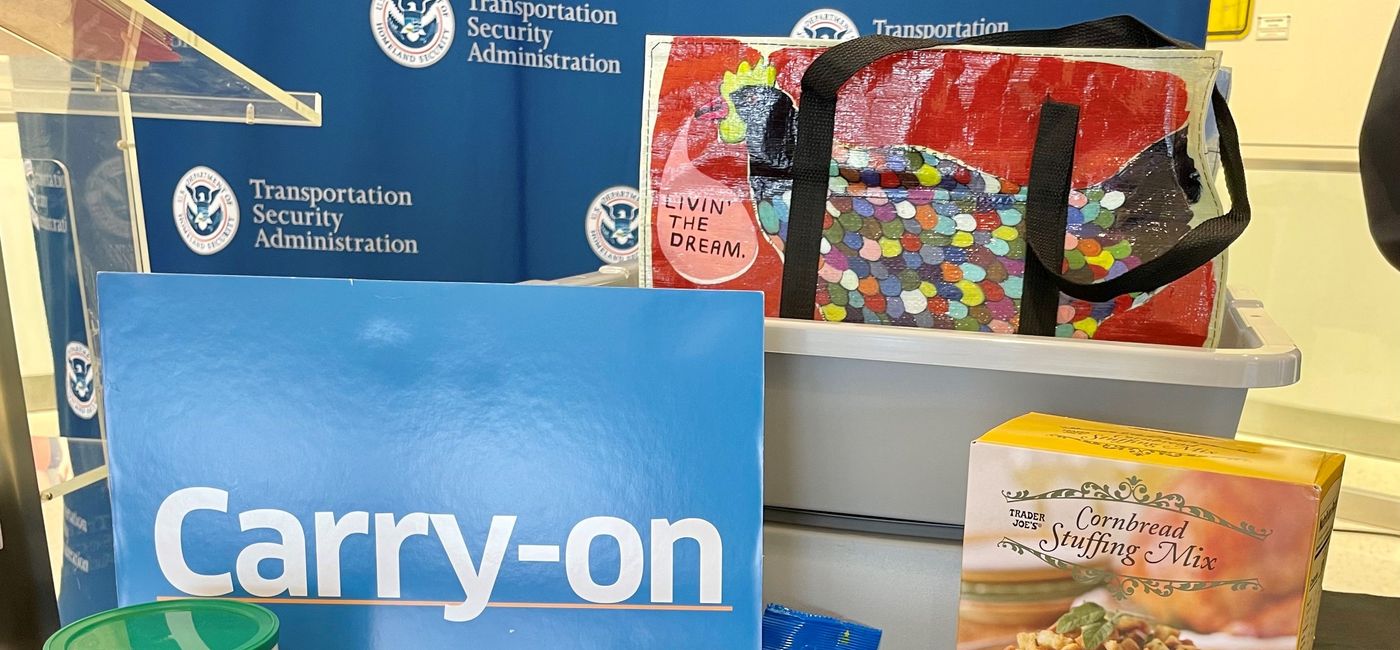 Image: TSA's Thanksgiving recommendations. (photo via Transportation Security Administration Media)