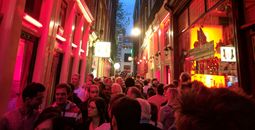 Red light district in Amsterdam