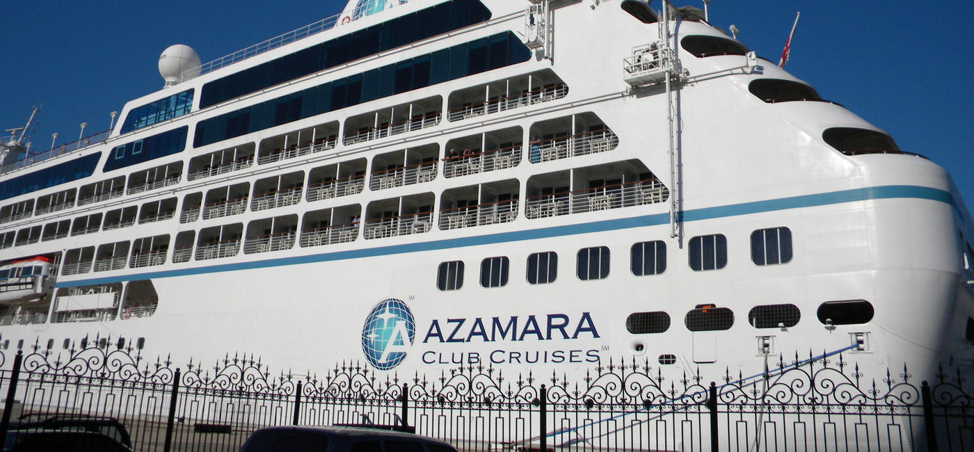 Image: PHOTO: Azamara cruise ship in port. (photo via avstraliavasin/iStock Editorial/Getty Images Plus)