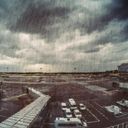 Airport on a stormy day