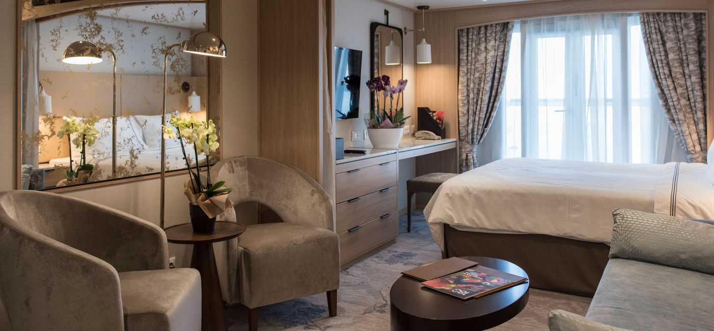 Image: The suites on Windstar's motorized yachts are getting refreshed. (Photo via Windstar Cruises)