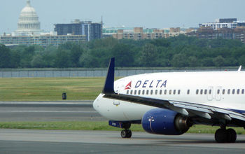 Delta Airlines Jet at Reagan National