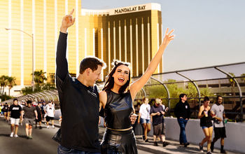Visitors can head to the Fan District between Luxor and Mandalay Bay