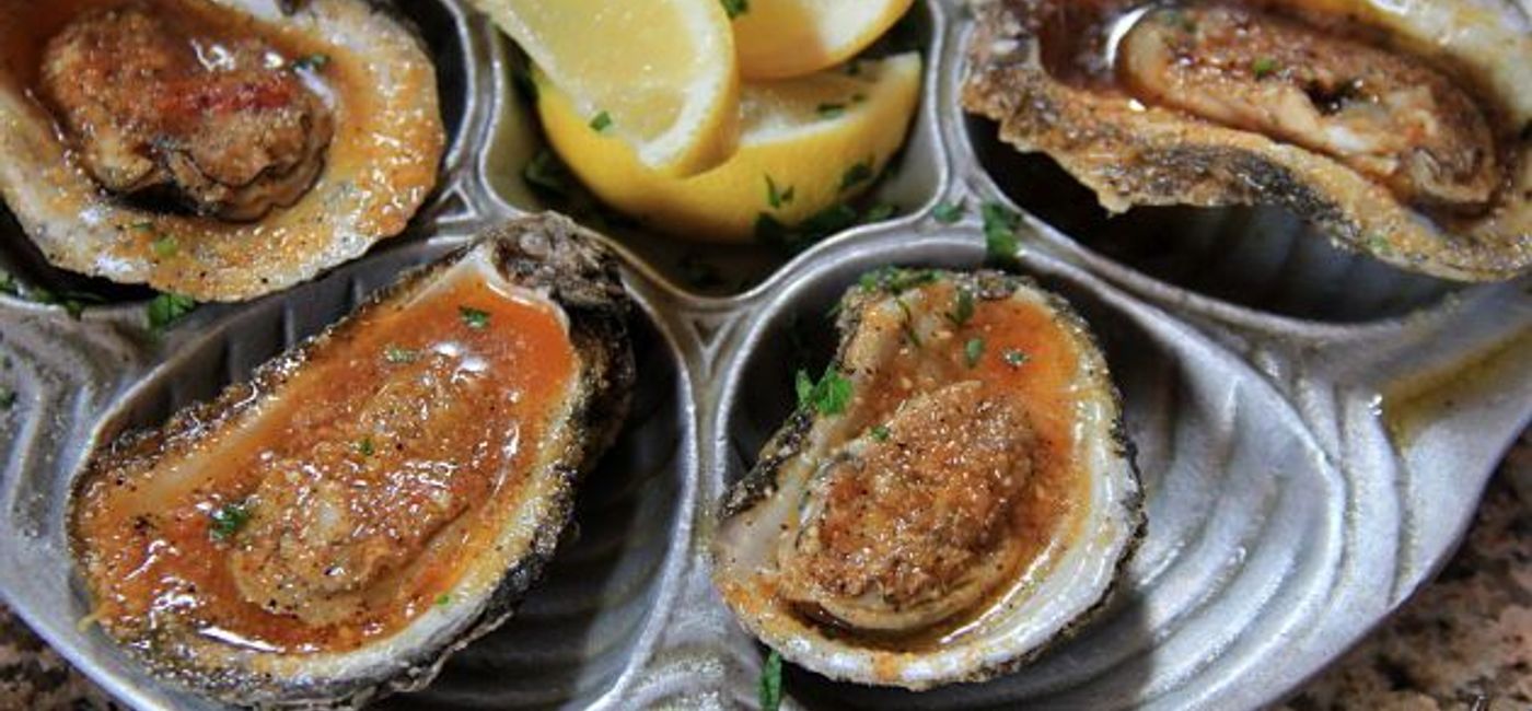 Image: PHOTO: Chargrilled Oysters, a dish currently making a splash in New Orleans. (photo by Noreen Kompanik)