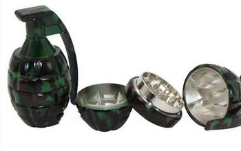 Grenade shaped marijuana grinder