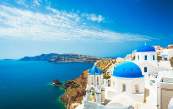 Santorini, Greece, Blue