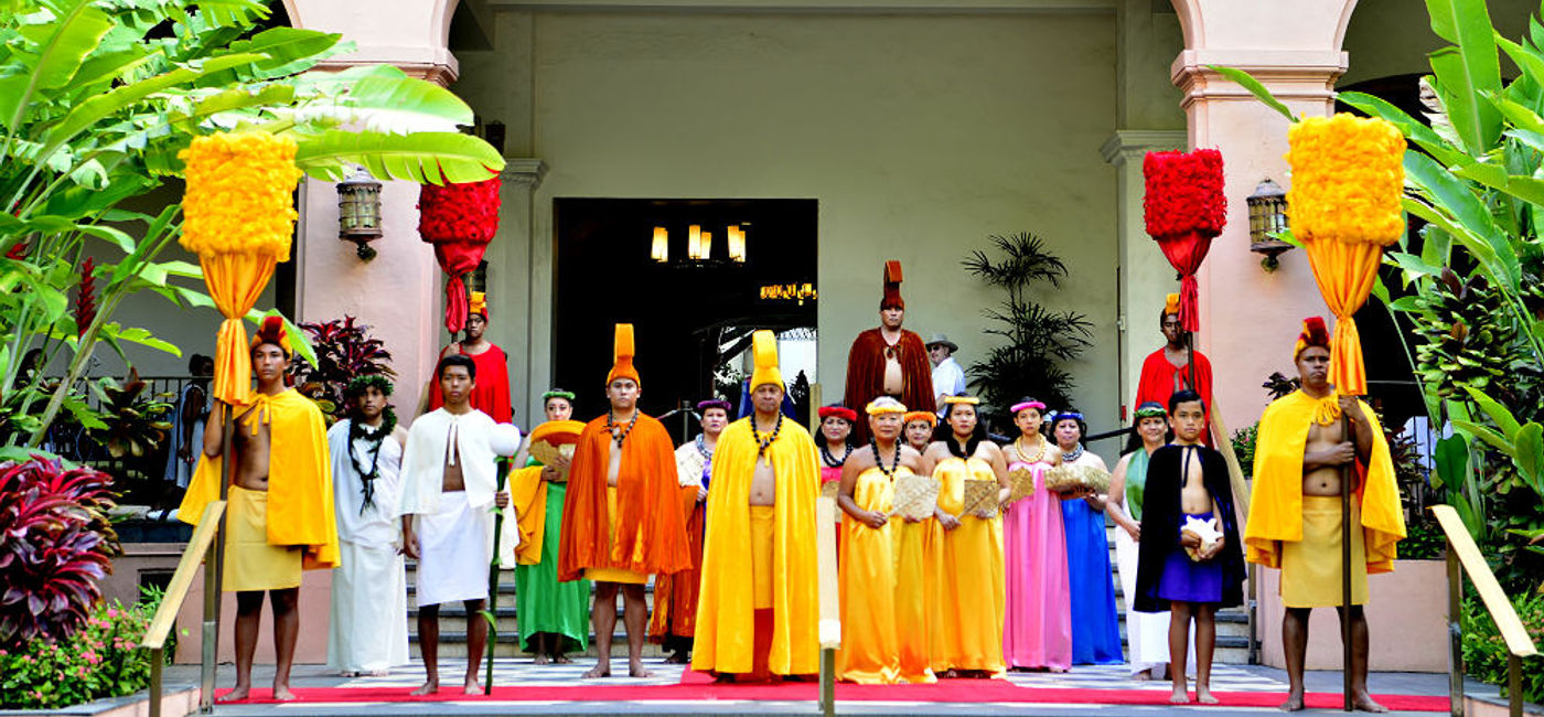 Image: PHOTO: Royal Court Investiture at the Aloha Festivals. (Photo by Kurt Winner)