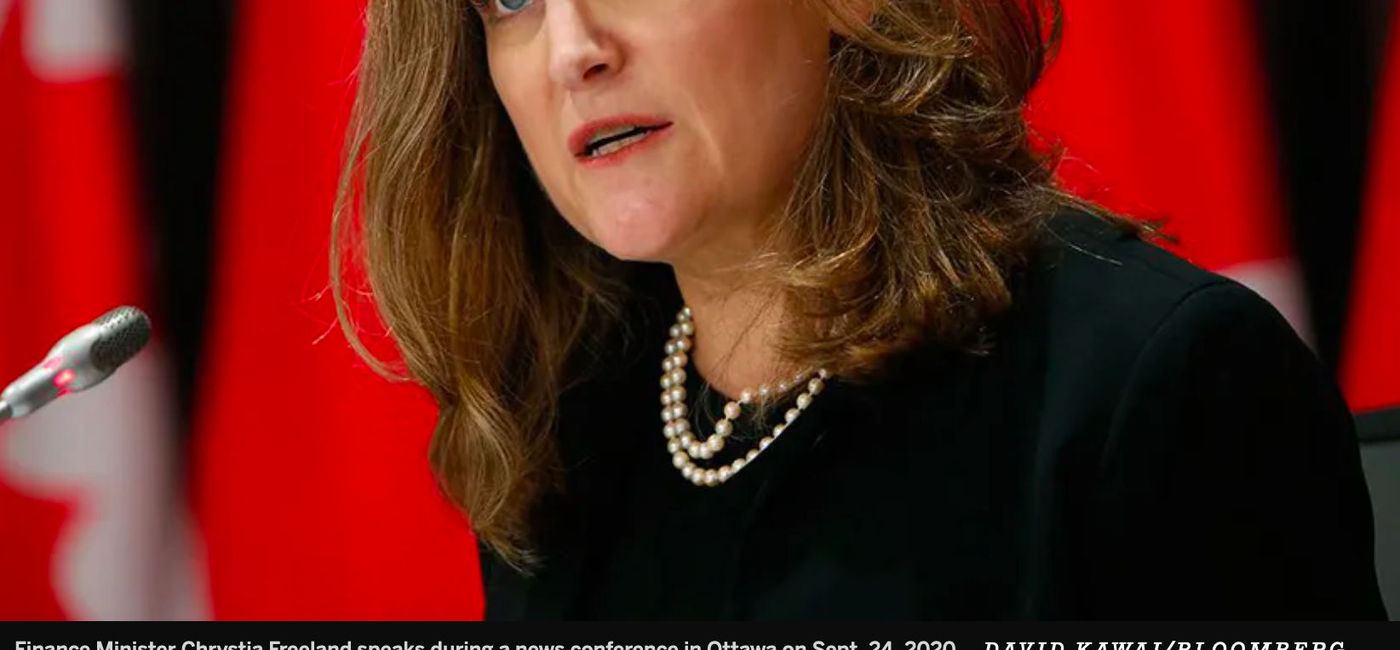 Image: La ministre des Finances du Canada Chrystia Freeland (Fair Use)
