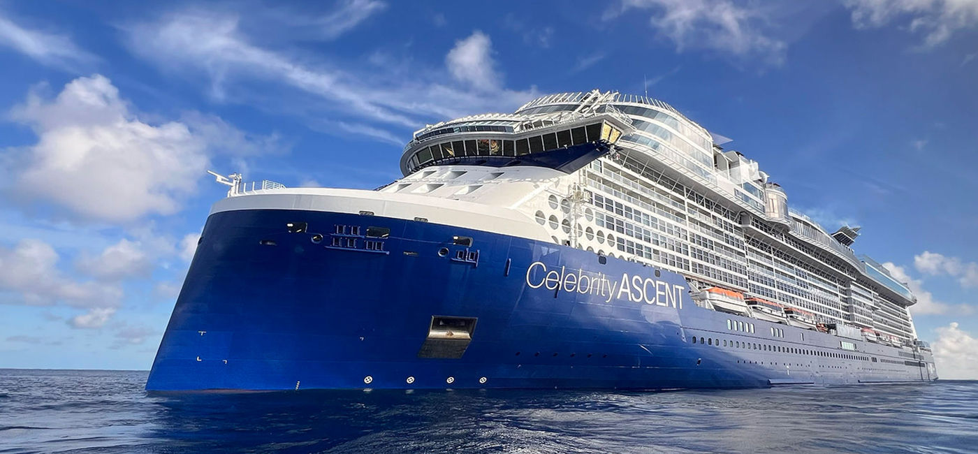 Image: The new Celebrity Ascent cruise ship (photo by Paul Heney)