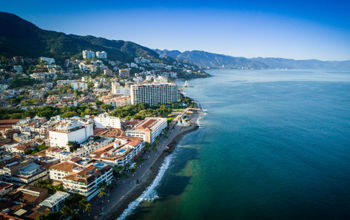 Aerial view of Puerto Vallarta