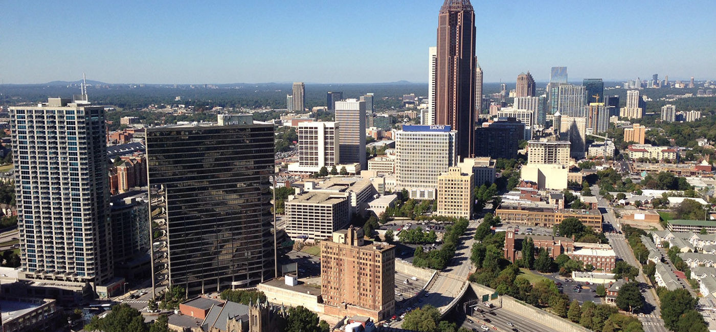 Image: PHOTO: Part of the Atlanta skyline, including Midtown. (Photo by Paul Heney) (Photo by Paul Heney.)