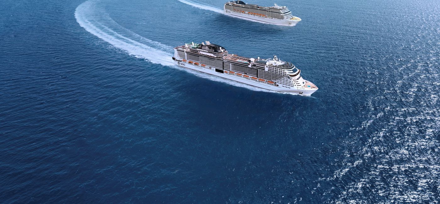 Image: The MSC Cruise ships Grandiosa and Magnifica. (Courtesy of MSC Cruises)