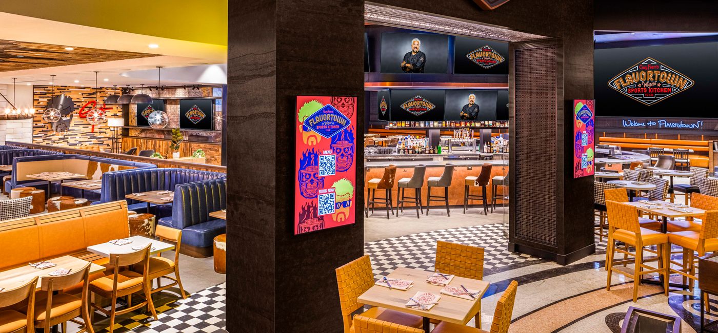 Image: Guy Fieri’s Flavortown Sports Kitchen.  (Photo Credit: Horseshoe Las Vegas)