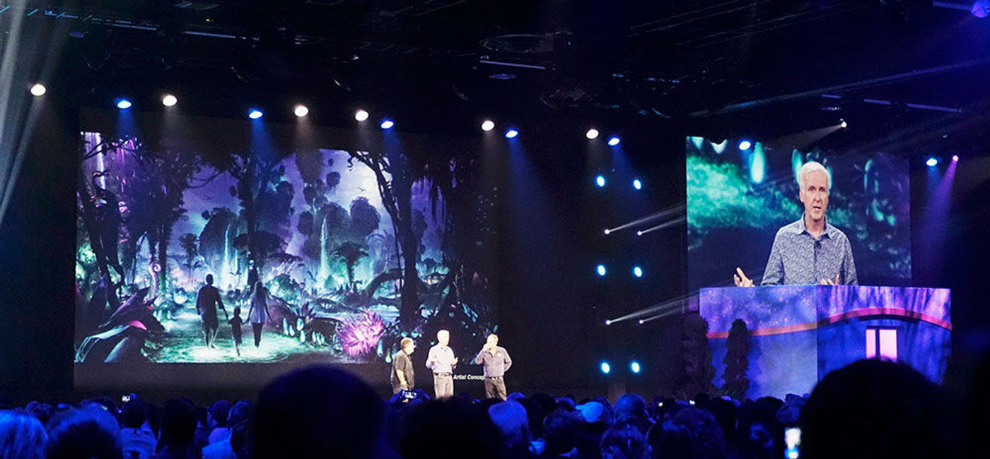 Image: PHOTO: Film director James Cameron presents Pandora – The World of Avatar at D23 Expo 2015. (photo by Jason Leppert)