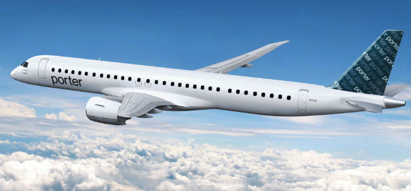 Image: Porter Airlines EmbraerE195-E2 (Photo Credit: Porter Airlines)