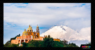 Cholula, ubicada frente al volcán Popocatépetl, es cuna del mejor legado prehispánico y virreinal. (Photo via: VisitMexico).