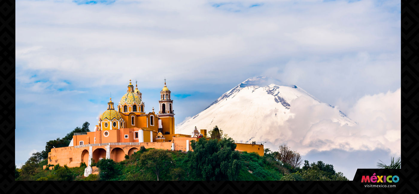 Image: Cholula, Puebla, located in front of Popocatepetl volcano, is among the famous Pueblos Mágicos. (VisitMéxico)