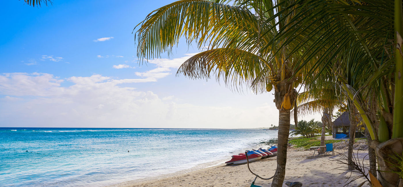 Image: The Mexican-Caribbean coast at Mahahual in Quintana Roo. (Photo via iStock / Getty Images Plus / LUNAMARINA)