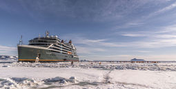 Seabourn Venture naming ceremony in Antarctica.