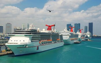 Carnival Cruise Line ships docked at PortMiami