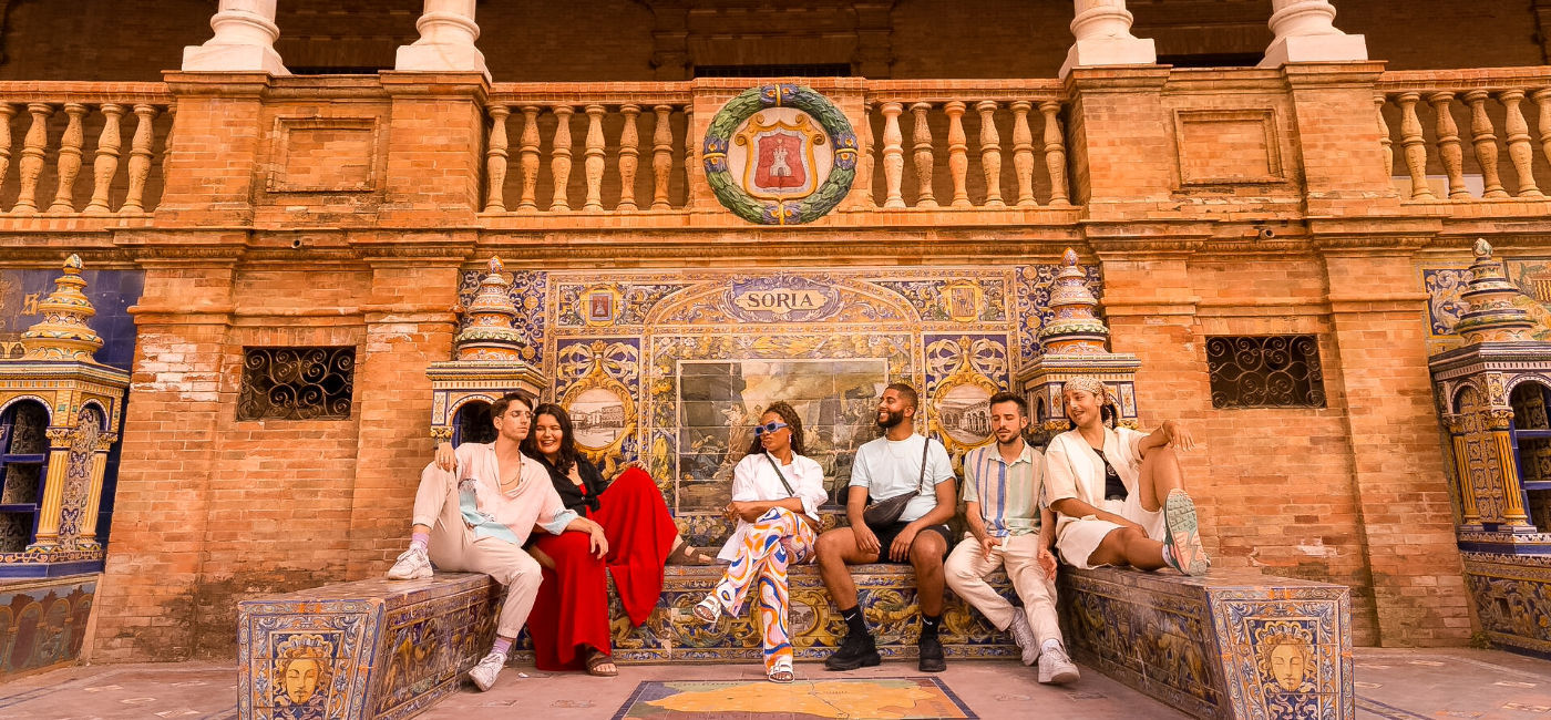 Image: A Contiki group in Sevilla, Spain. (Photo Credit: Contiki)