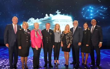 Sky Princess ship-naming ceremony, held in Fort Lauderdale, Florida.