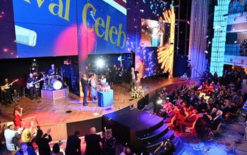Carnival Celebration's christening ceremony.