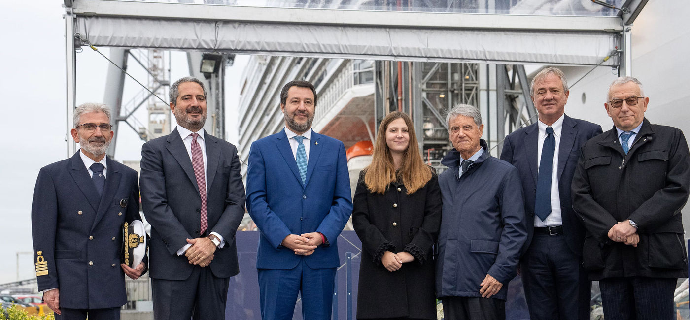 Image: MSC executives in Italy for delivery of MSC Seascape (photo by MSC) (MSC Cruises)