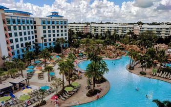 Pool view at Loews Sapphire Falls Resort at Universal Orlando