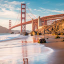 PHOTO: Golden Gate Bridge at sunset, San Francisco, California, USA (photo via bluejayphoto / iStock / Getty Images Plus)