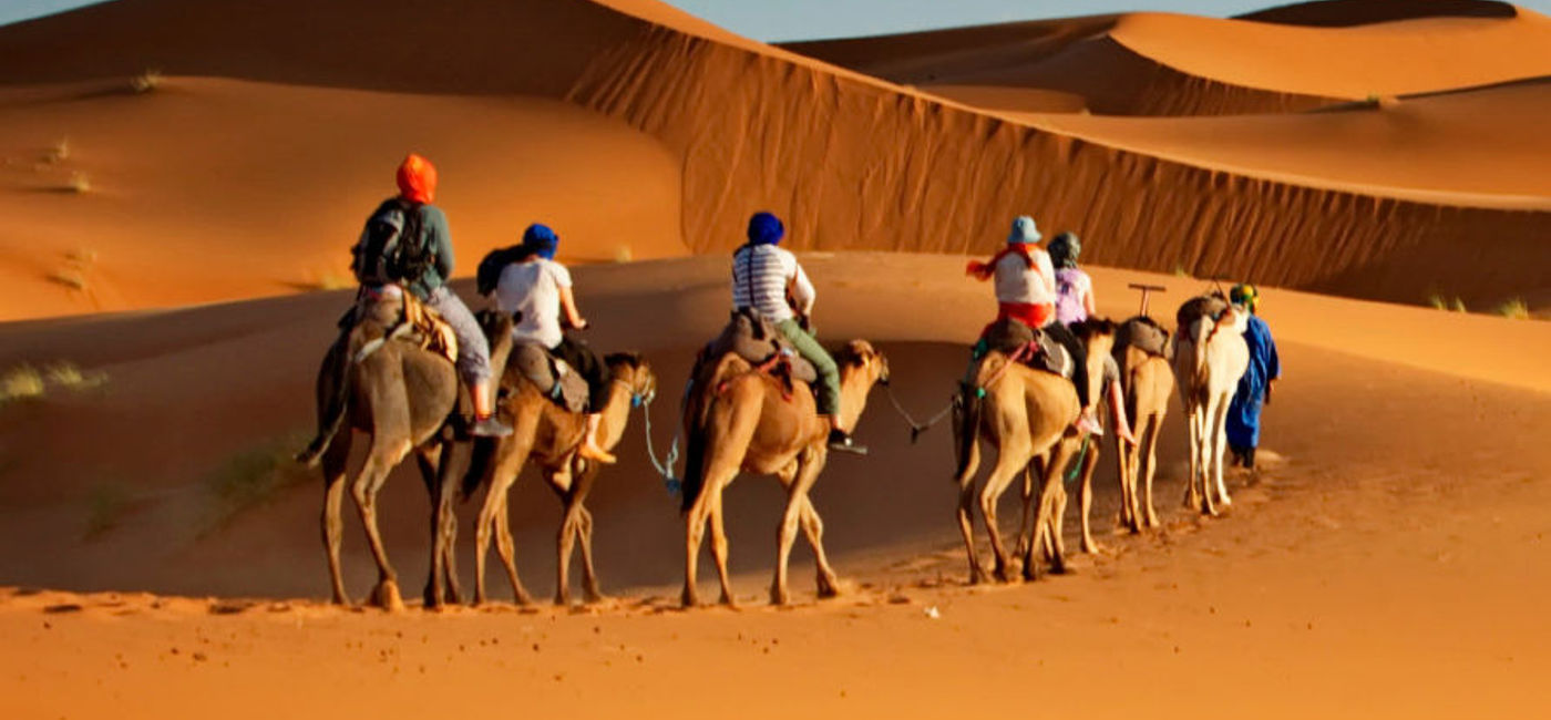 Image: Camel trekking in Abu Dhabi (photo courtesy Avanti Destinations)