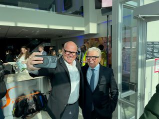 Porter founder Robert Deluce with John Kirk