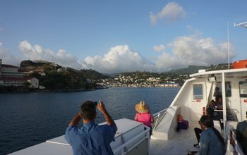 Approaching St. Georges harbor in Grenada
